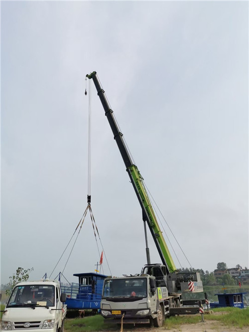 怀仁市桥梁建设吊装案例